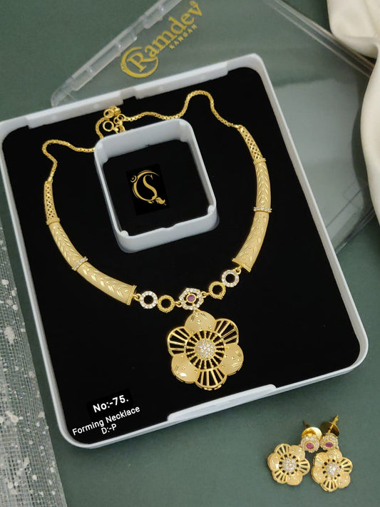 Forming Gold Necklace set 065
