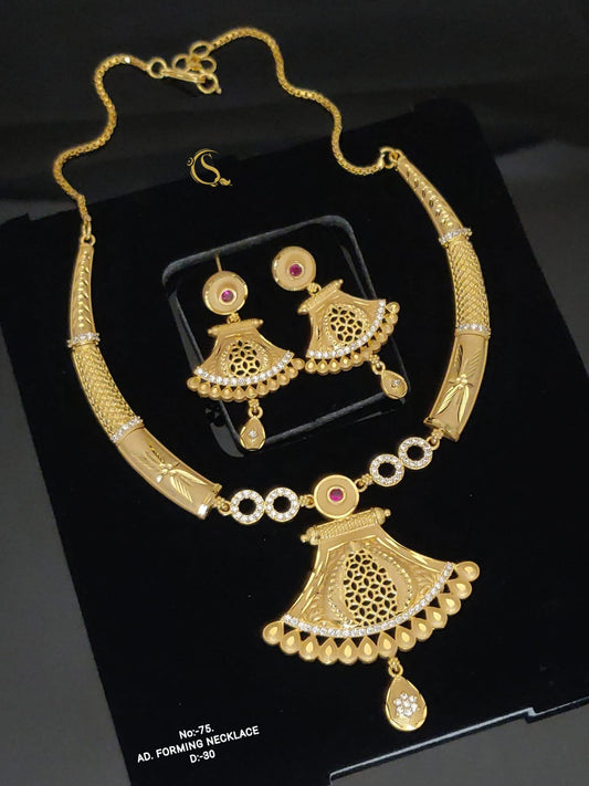 Forming Gold Necklace set 06